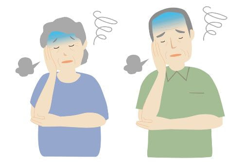 体調不良の高齢者